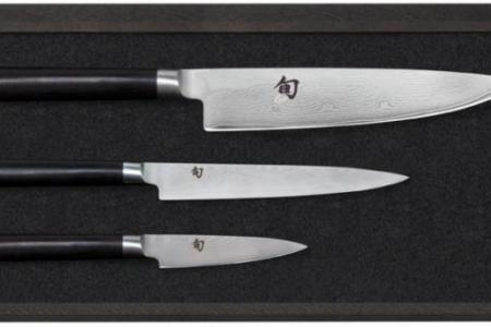 Zestaw 3 noży SHUN w drewnianym etui - KAI