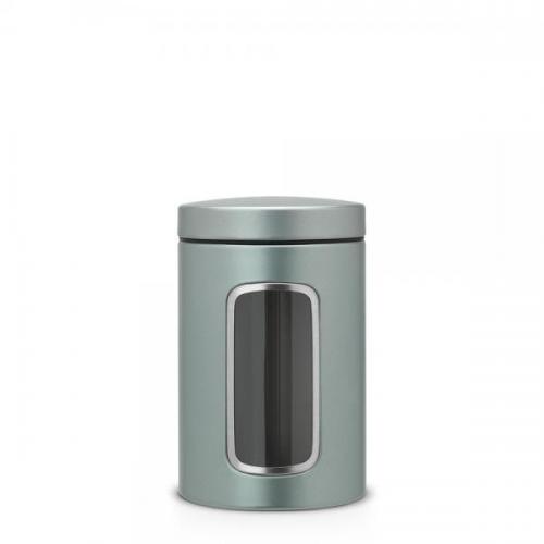 Pojemnik z okienkiem 1,4l metaliczny miętowy - Brabantia