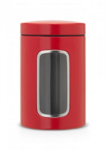 Pojemnik z okienkiem 1,4 L czerwony Passion Red - Brabantia
