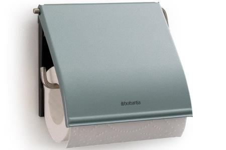 Uchwyt na papier toaletowy metaliczny miętowy - Brabantia