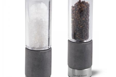Zestaw młynków do soli i pieprzu Regent Concrete 18 cm - Cole & Mason