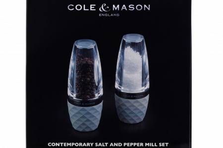 Zestaw młynków do soli i pieprzu City Concrete 18 cm - Cole & Mason