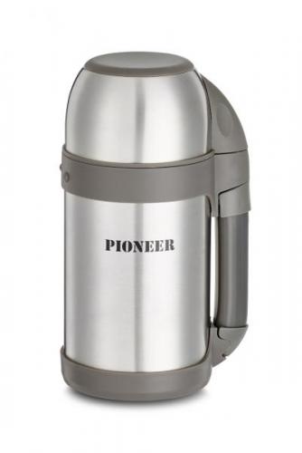 Termos obiadowy Pioneer 1 litr stal matowa - GRUNWERG