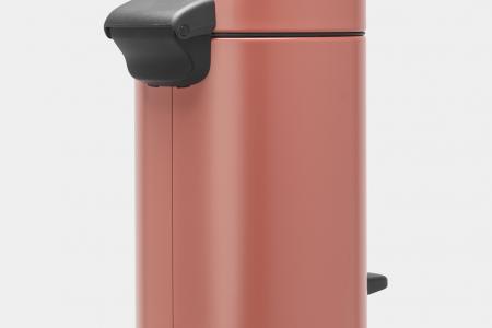 Kosz pedałowy newIcon 3 L Terracotta Pink, wolnoopadająca pokrywa - Brabantia
