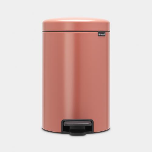 Kosz pedałowy newIcon 12 L Terracotta Pink, wolnoopadająca pokrywa - Brabantia