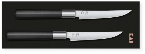Zestaw 2 noży stekowych Wasabi Black - KAI