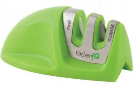 Ostrzarka do noży dwustopniowa MINI zielona - KitchenIQ