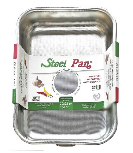 Forma do pieczenia stalowa z nieprzywierającą teksturą 30x22x5.5 cm – STEEL PAN