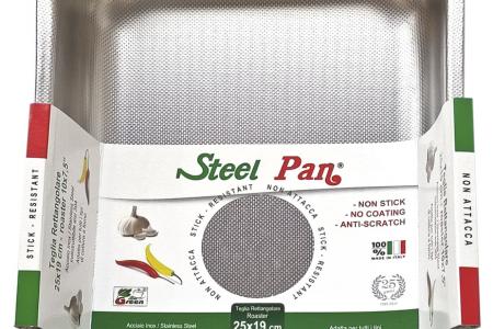 Forma do pieczenia stalowa z nieprzywierającą teksturą 25x19x5 cm – STEEL PAN