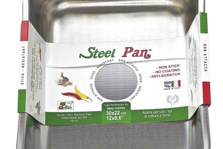 Forma do pieczenia stalowa z nieprzywierającą teksturą 30x22x6.5 cm – STEEL PAN